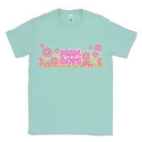 Seafoam mom boss daisies Classic Tee - TumblerDesignByShophia
