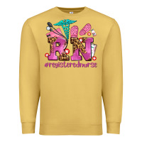 Antique Gold registered nurse with crocs Premium Sweatshirt - AdoDesignShop