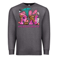 Charcoal Heather registered nurse with crocs Premium Sweatshirt - AdoDesignShop