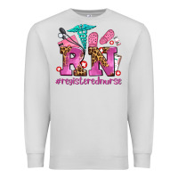 Dove Grey registered nurse with crocs Premium Sweatshirt - AdoDesignShop