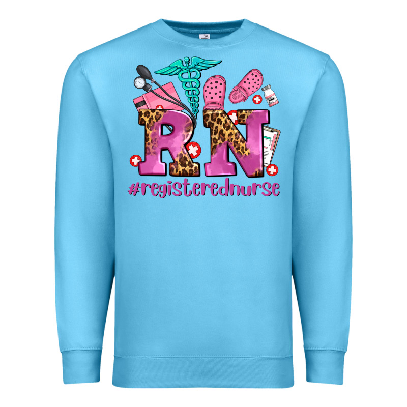 Registered Nurse With Crocs Premium Sweatshirt by AdoDesignShop | Teevron