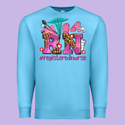 Registered Nurse With Crocs Premium Sweatshirt Designed By Adodesignshop