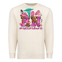 Sandshell registered nurse with crocs Premium Sweatshirt - AdoDesignShop