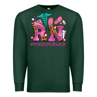 Sports Green registered nurse with crocs Premium Sweatshirt - AdoDesignShop