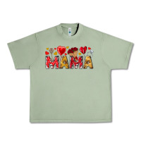 Oil Green Valentine's Day Mama Mother's Day Urban Heavy Tee - HowdyJamesFarm