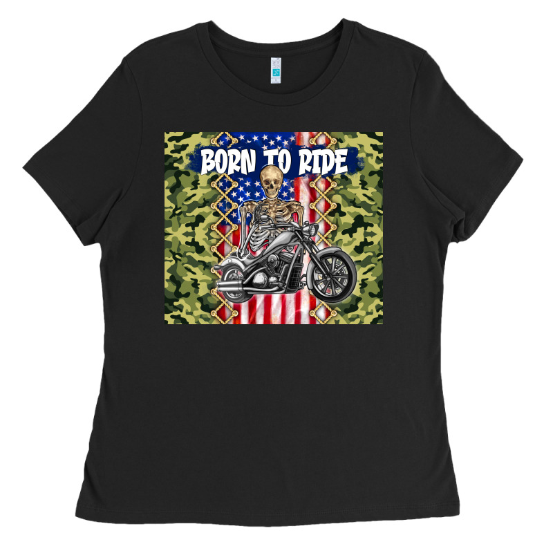 Born To Ride Ladies Tee by TumblerDesignByShophia | Teevron