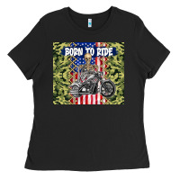 Black born to ride Ladies Tee - TumblerDesignByShophia