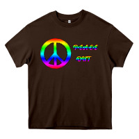 Chocolate Brown Peace Out Heavy Core Tee - Bettercallsaul