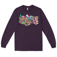 Plum Nurse Long Sleeve Tee - FaDigitalArtStudio