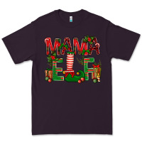 Plum Christmas Mama Elf Premium Tee - NancyCooperArtShop