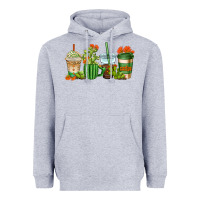 Heather Grey cactus coffee cups Heavyweight Hoodie - AdoDesignShop