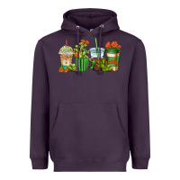 Cactus Coffee Cups Heavyweight Hoodie | Teevron