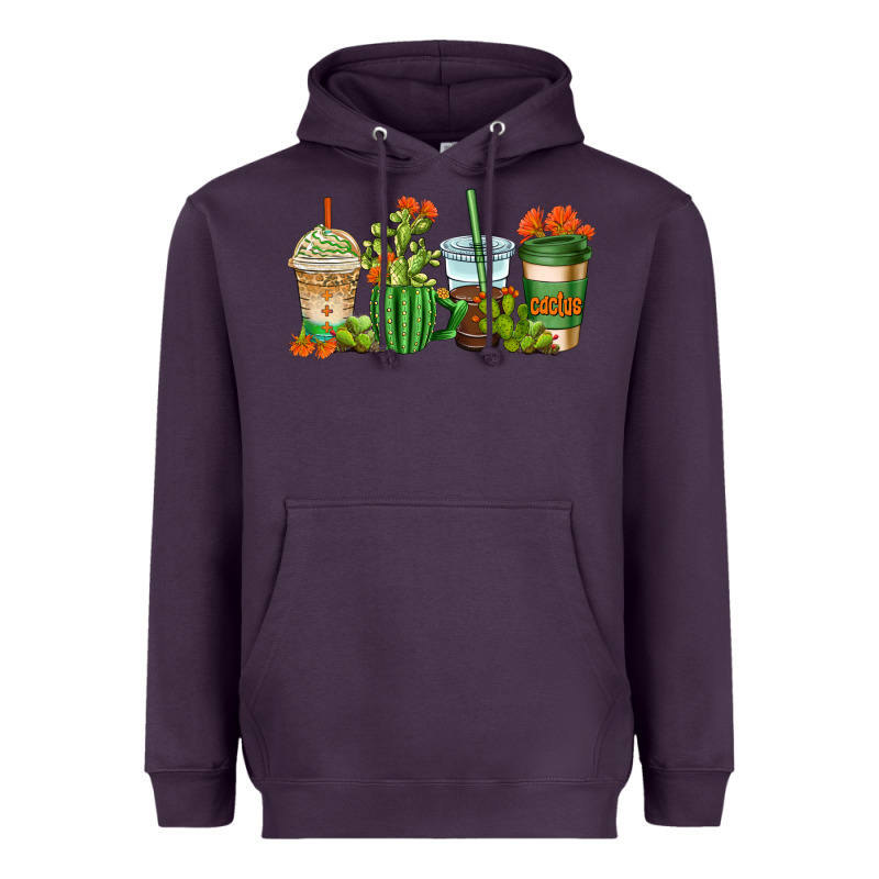Cactus Coffee Cups Heavyweight Hoodie by AdoDesignShop | Teevron