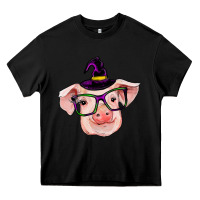 Black pig with halloween Heavy Core Tee - RanaPortraitStore