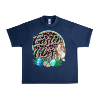 Navy Easter vibes Easter Day Urban Heavy Tee - CowGirlArtShop