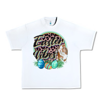 White Easter vibes Easter Day Urban Heavy Tee - CowGirlArtShop