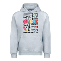 Heather Grey nurse word Urban Hoodie - JahusDesignShop