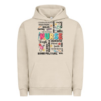 Pigment French Oak nurse word Urban Hoodie - JahusDesignShop
