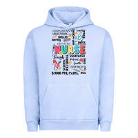 Pigment Grape Ice nurse word Urban Hoodie - JahusDesignShop