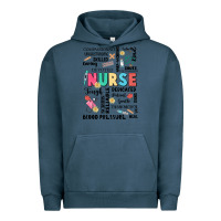 Pigment Midnight Navy nurse word Urban Hoodie - JahusDesignShop