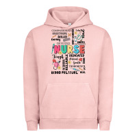 Pigment Salmon nurse word Urban Hoodie - JahusDesignShop