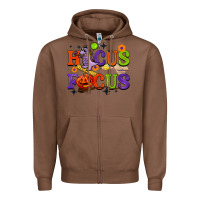 Chestnut hocus focus halloween teacher Zipper Hoodie - BarkalooDesign