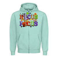 Seafoam hocus focus halloween teacher Zipper Hoodie - BarkalooDesign