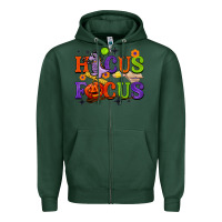 Sports Green hocus focus halloween teacher Zipper Hoodie - BarkalooDesign