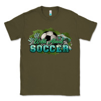 Army Green Wild about Soccer Classic Tee - HowdyJamesFarm
