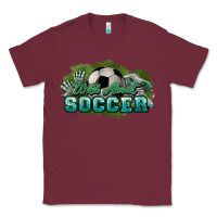 Burgundy Wild about Soccer Classic Tee - HowdyJamesFarm