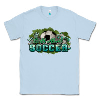 Dusty Blue Wild about Soccer Classic Tee - HowdyJamesFarm