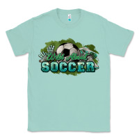 Seafoam Wild about Soccer Classic Tee - HowdyJamesFarm