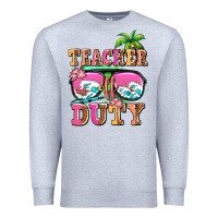Heather Grey teacher off duty Premium Sweatshirt - AdoDesignShop