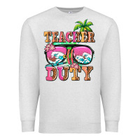 Oatmeal Heather teacher off duty Premium Sweatshirt - AdoDesignShop