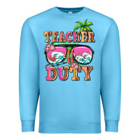 Ocean Blue teacher off duty Premium Sweatshirt - AdoDesignShop