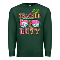 Sports Green teacher off duty Premium Sweatshirt - AdoDesignShop