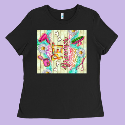 Pet Groomer Ladies Tee Designed By Tumblerdesignbyshophia