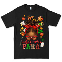 Black santa's favorite para afro messy bun Premium Tee - texasbilliewilder