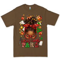 Cacao santa's favorite para afro messy bun Premium Tee - texasbilliewilder