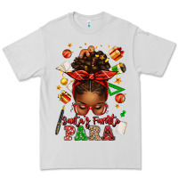 Dove Grey santa's favorite para afro messy bun Premium Tee - texasbilliewilder