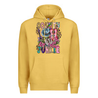 Antique Gold country music junkie Premium Hoodie - CowhideDigitalArt