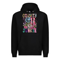 Black country music junkie Premium Hoodie - CowhideDigitalArt