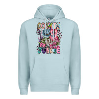 Blue Mist country music junkie Premium Hoodie - CowhideDigitalArt