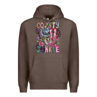 Coffee country music junkie Premium Hoodie - CowhideDigitalArt