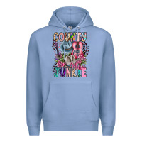 Colony Blue country music junkie Premium Hoodie - CowhideDigitalArt