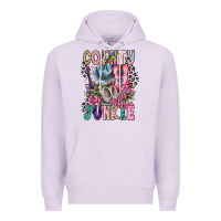 Lilac country music junkie Premium Hoodie - CowhideDigitalArt