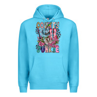 Ocean Blue country music junkie Premium Hoodie - CowhideDigitalArt