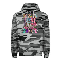Slate Camo country music junkie Premium Hoodie - CowhideDigitalArt