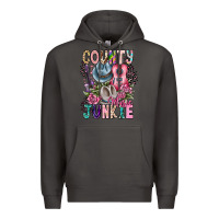 Smoke country music junkie Premium Hoodie - CowhideDigitalArt