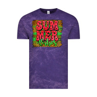 Cloud Purple summer vibes watermelon leopard background Vintage Tee - Jasminsmagicworld